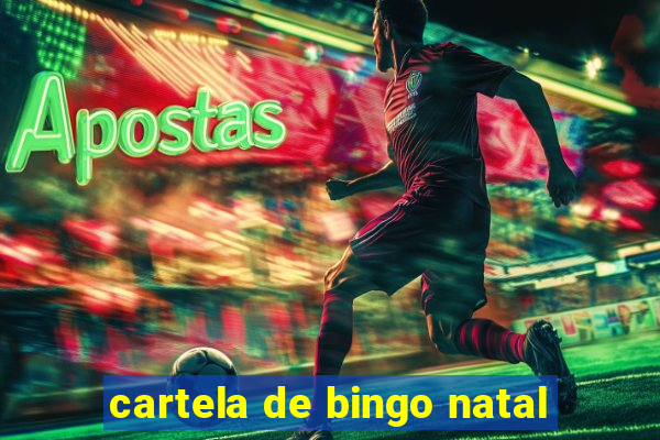 cartela de bingo natal